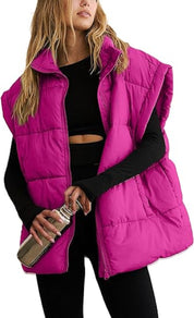 Dames bodywarmer – Gewatteerde mouwloze jas voor dagelijks gebruik