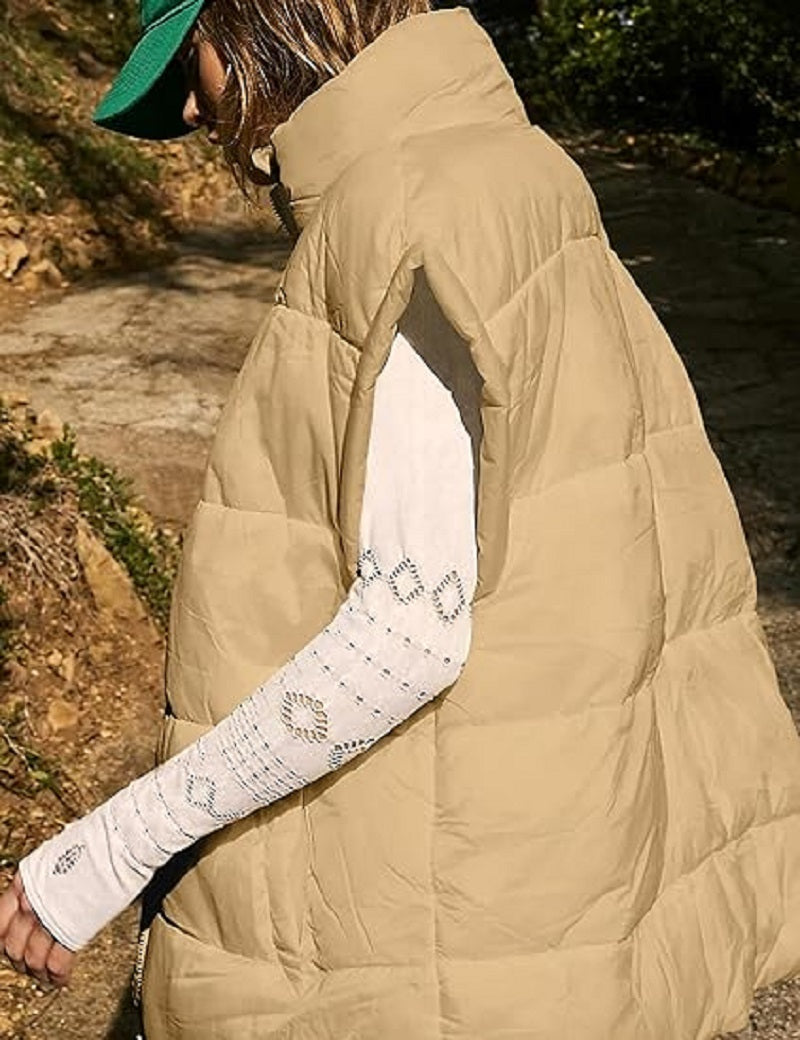 Dames bodywarmer – Gewatteerde mouwloze jas voor dagelijks gebruik