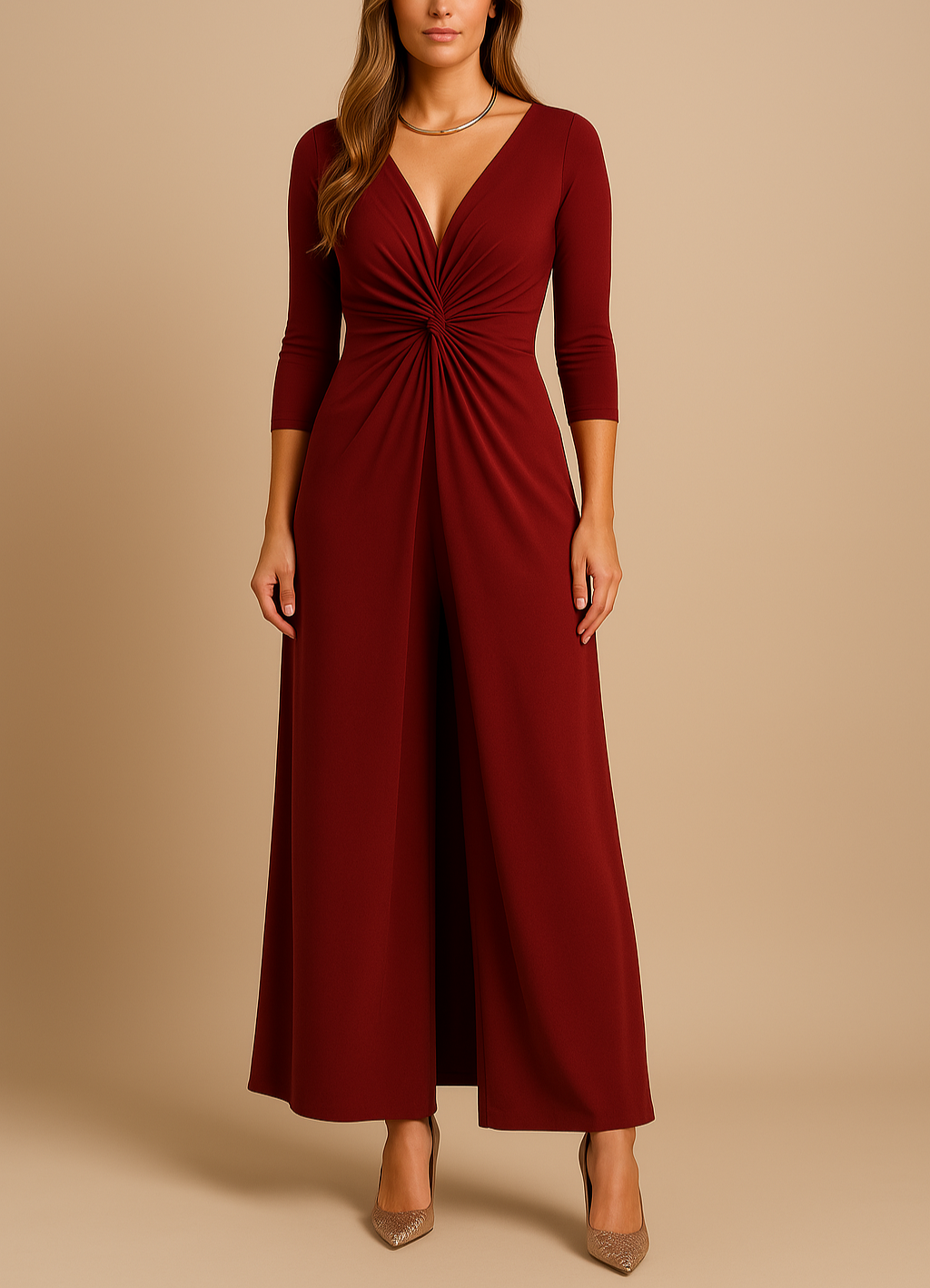 Dames tweedelige gala set | Lange top met bijpassende broek