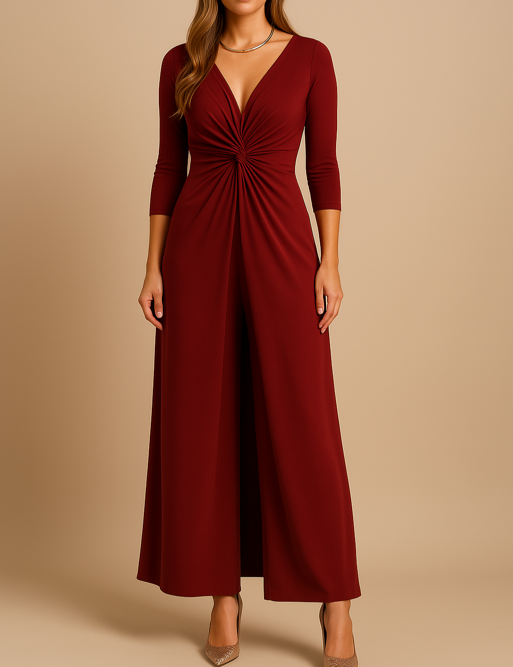 Dames tweedelige gala set | Lange top met bijpassende broek