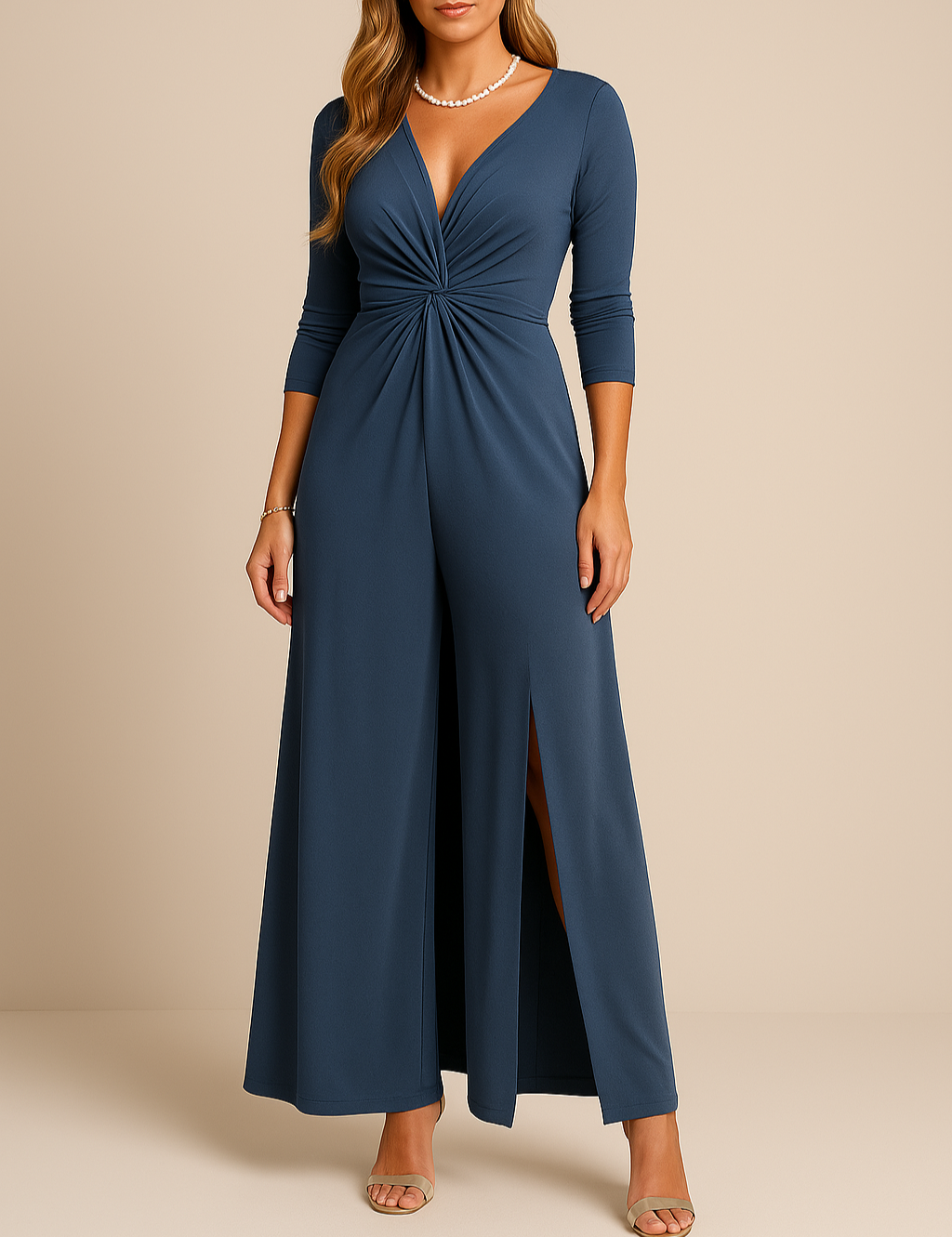 Dames tweedelige gala set | Lange top met bijpassende broek