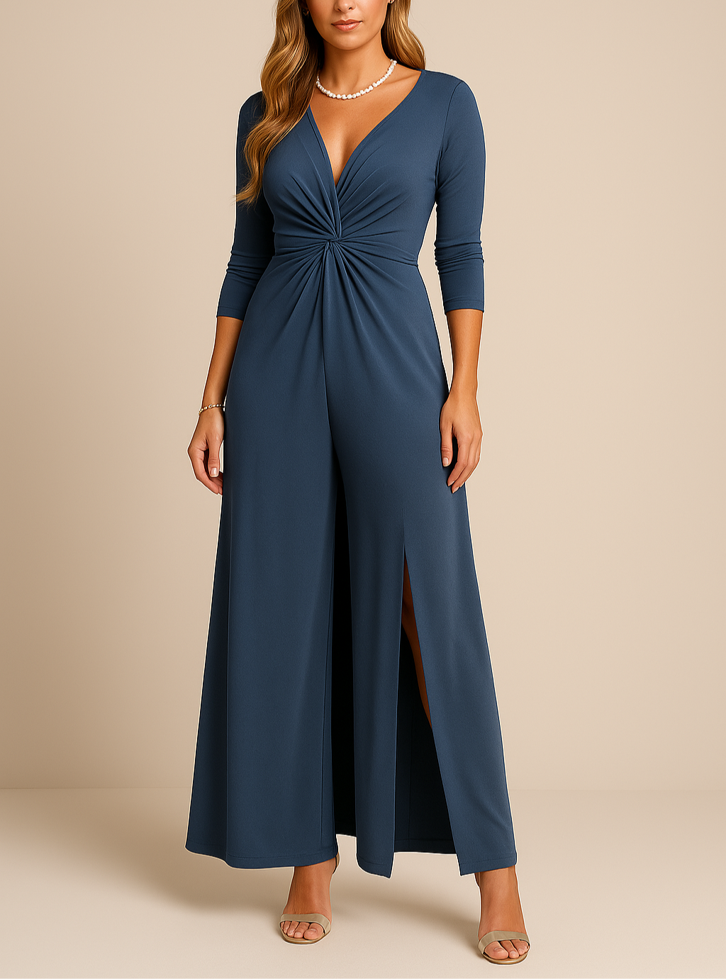 Dames tweedelige gala set | Lange top met bijpassende broek