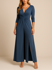 Dames tweedelige gala set | Lange top met bijpassende broek