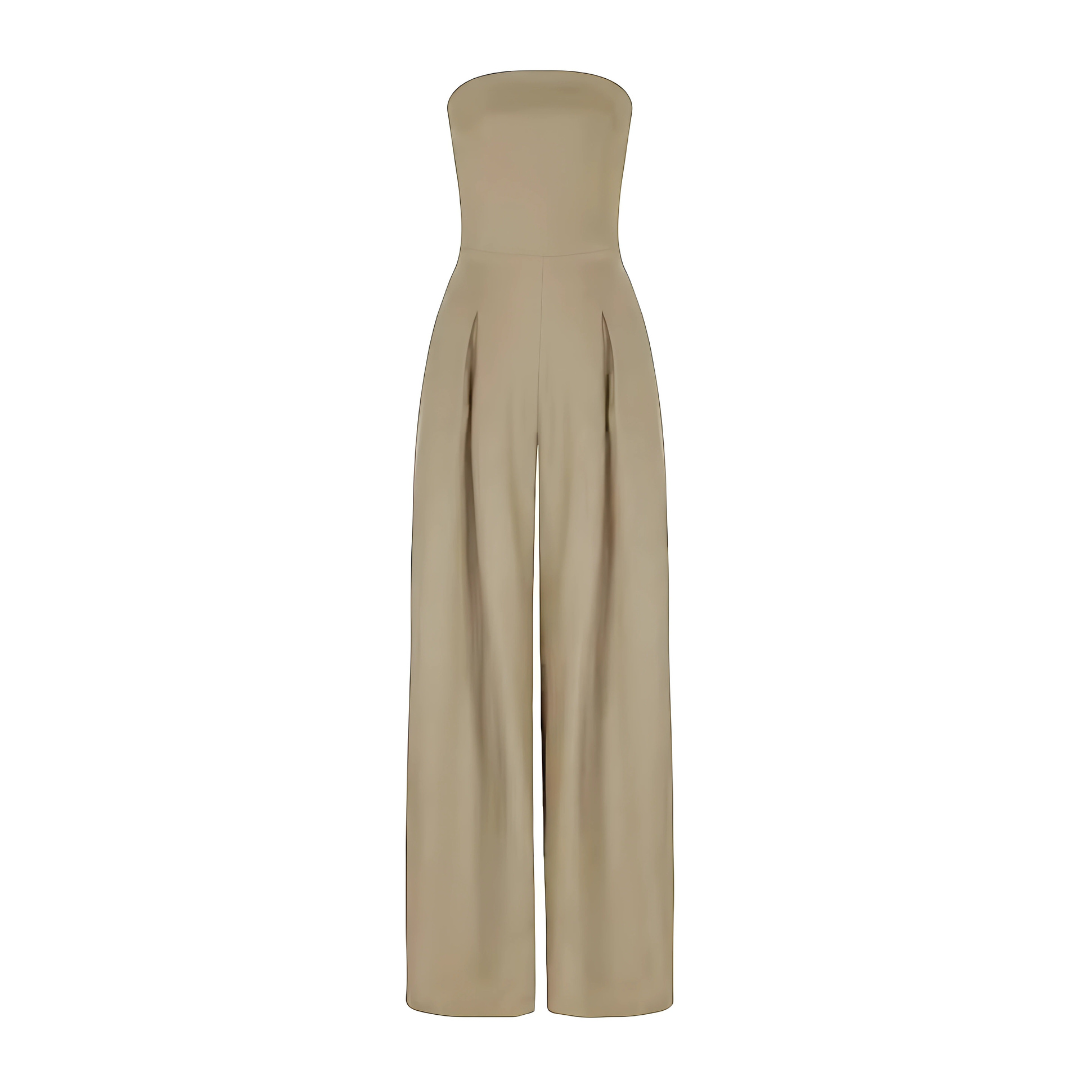 Dames jumpsuit mouwloos met corset effect voor zomer