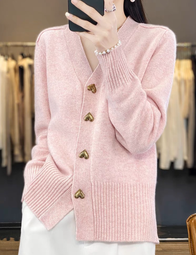 Dames vest | Met V-hals en knoopsluiting