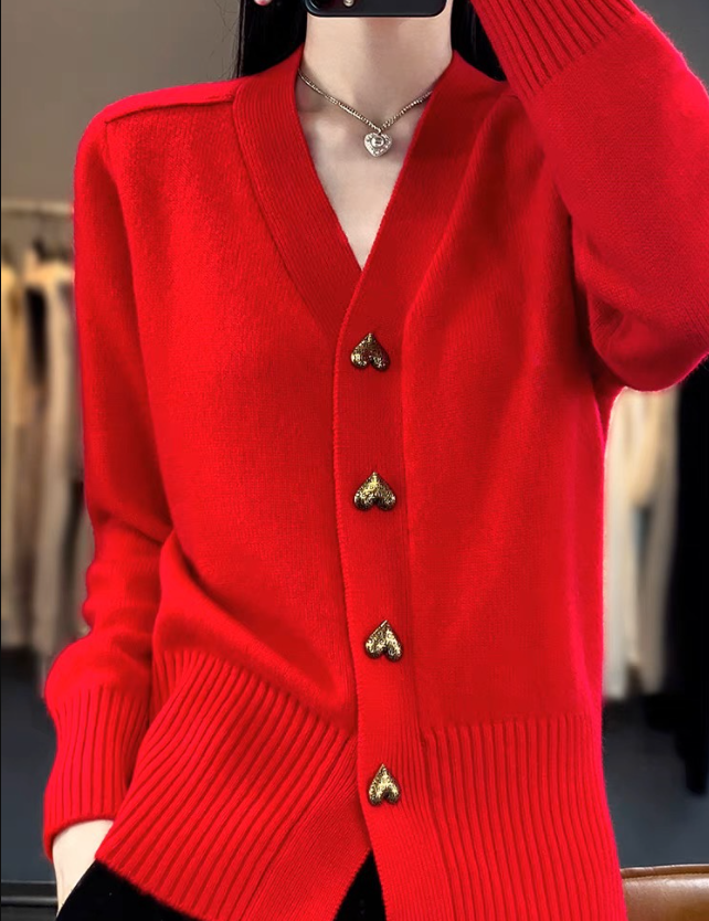 Dames vest | Met V-hals en knoopsluiting