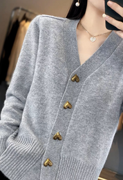 Dames vest | Met V-hals en knoopsluiting