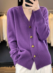 Dames vest | Met V-hals en knoopsluiting