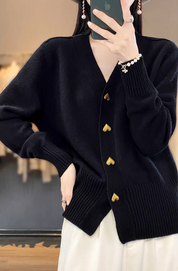 Dames vest | Met V-hals en knoopsluiting