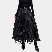 Dames midi rok met elastische tailleband en elegante pasvorm