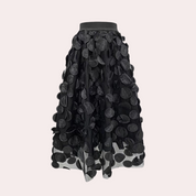 Dames midi rok met elastische tailleband en elegante pasvorm