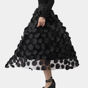 Dames midi rok met elastische tailleband en elegante pasvorm