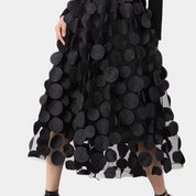 Dames midi rok met elastische tailleband en elegante pasvorm