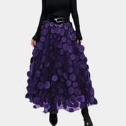 Dames midi rok met elastische tailleband en elegante pasvorm