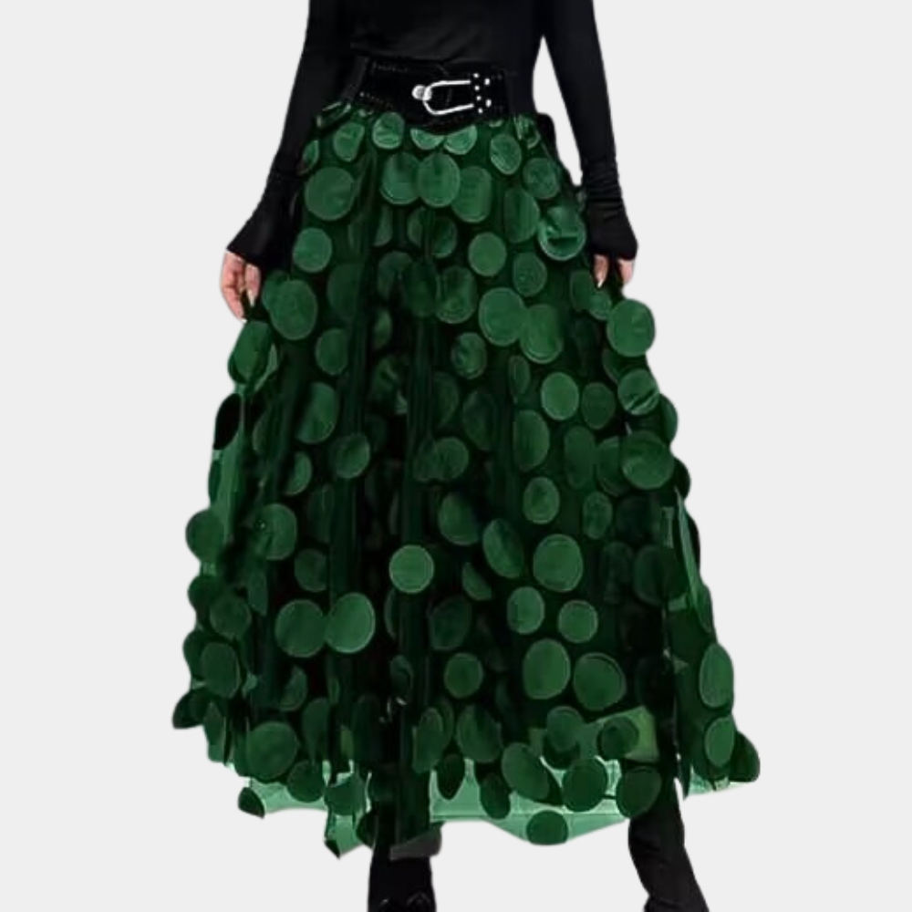 Dames midi rok met elastische tailleband en elegante pasvorm