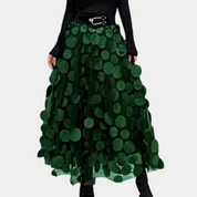 Dames midi rok met elastische tailleband en elegante pasvorm
