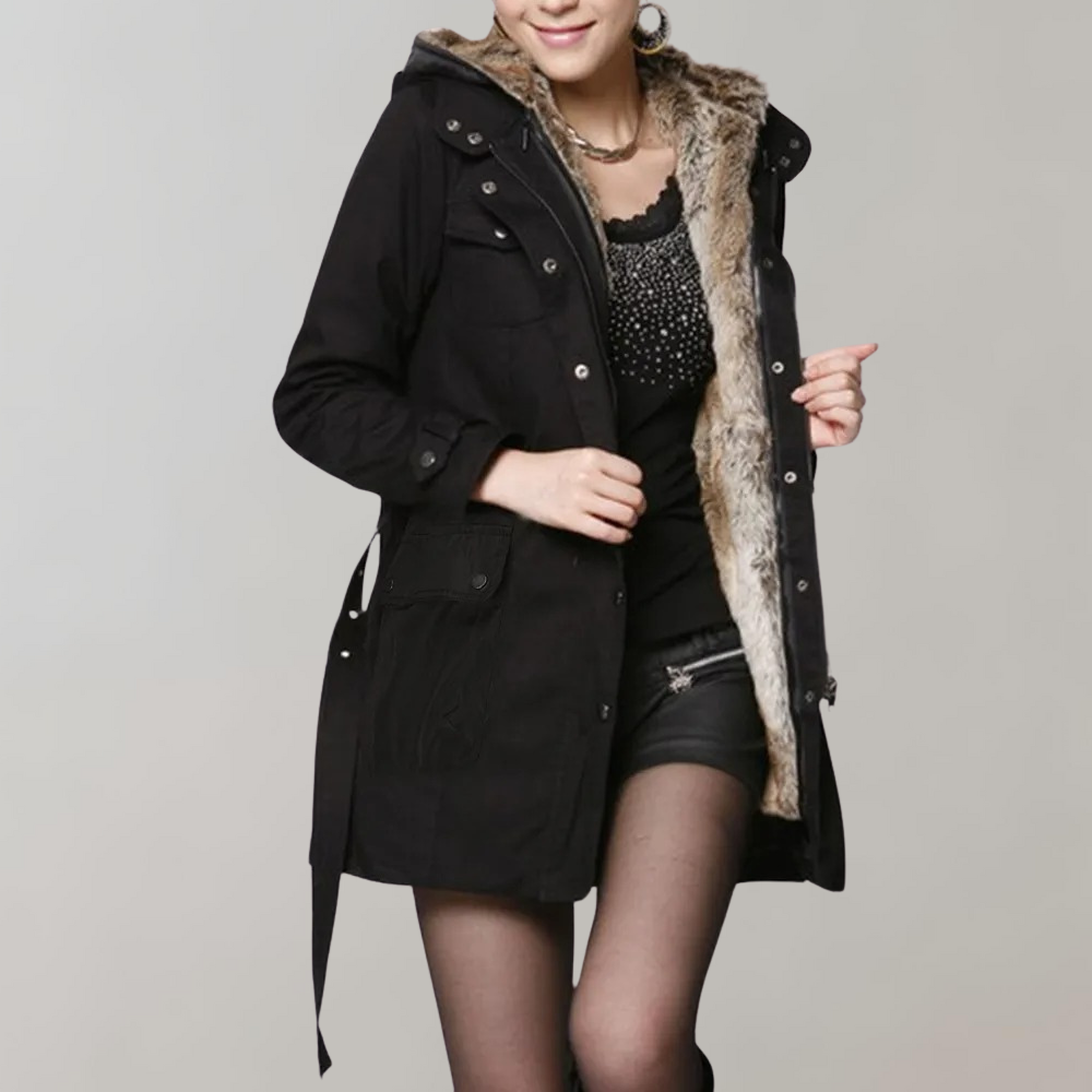 Dames Parka Jas | Warme Voering en Capuchon | Middellange Lengte | Winterjas