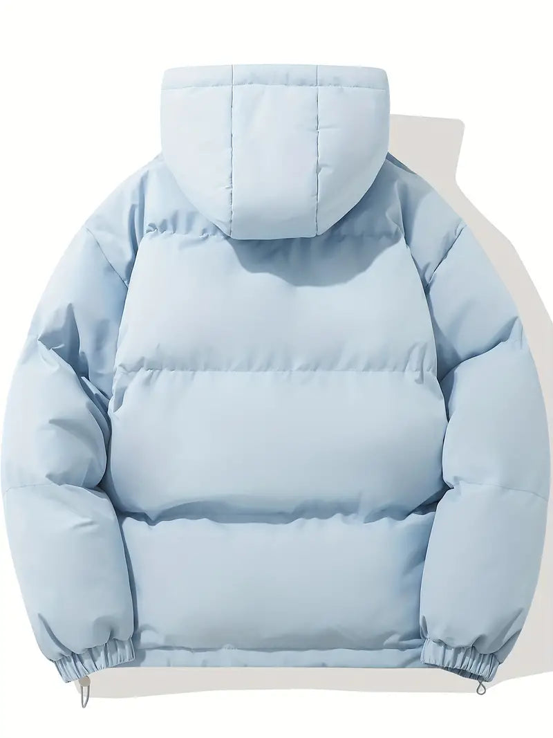 Kort Dames Gewatteerd Jack met Hoge Kraag | Puffer Jacket met Capuchon