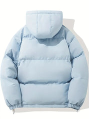Kort Dames Gewatteerd Jack met Hoge Kraag | Puffer Jacket met Capuchon