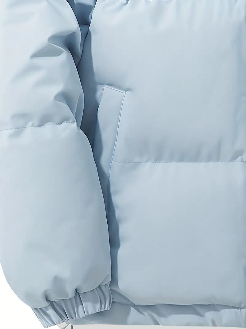 Gewatteerd Winterjas | Dames Puffer Jack | Warme Hoge Kraag en Capuchon