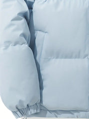 Gewatteerd Winterjas | Dames Puffer Jack | Warme Hoge Kraag en Capuchon