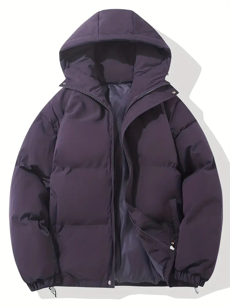 Gewatteerd Winterjas | Dames Puffer Jack | Warme Hoge Kraag en Capuchon