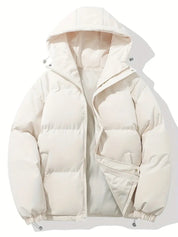 Kort Dames Gewatteerd Jack met Hoge Kraag | Puffer Jacket met Capuchon