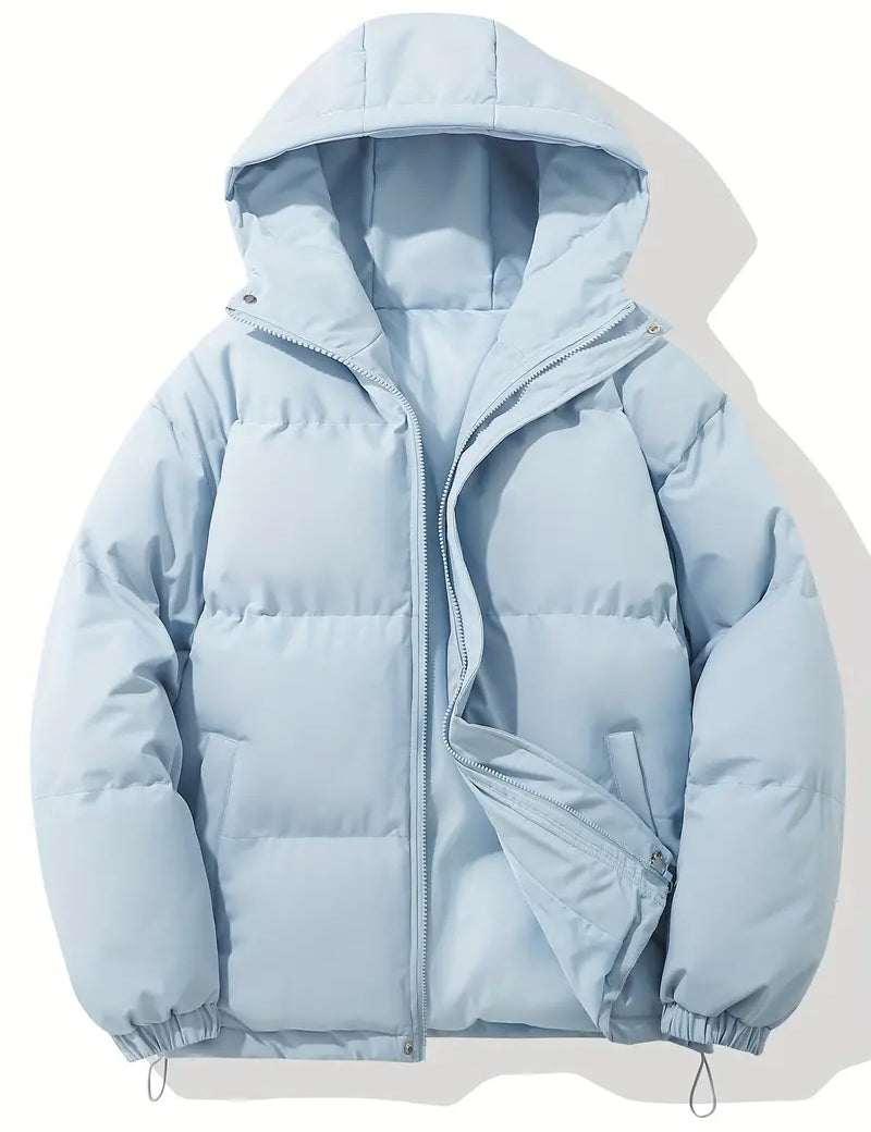 Gewatteerd Winterjas | Dames Puffer Jack | Warme Hoge Kraag en Capuchon