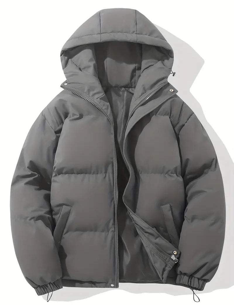 Kort Dames Gewatteerd Jack met Hoge Kraag | Puffer Jacket met Capuchon