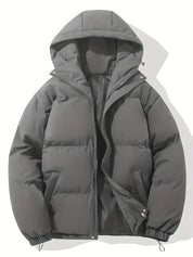 Kort Dames Gewatteerd Jack met Hoge Kraag | Puffer Jacket met Capuchon
