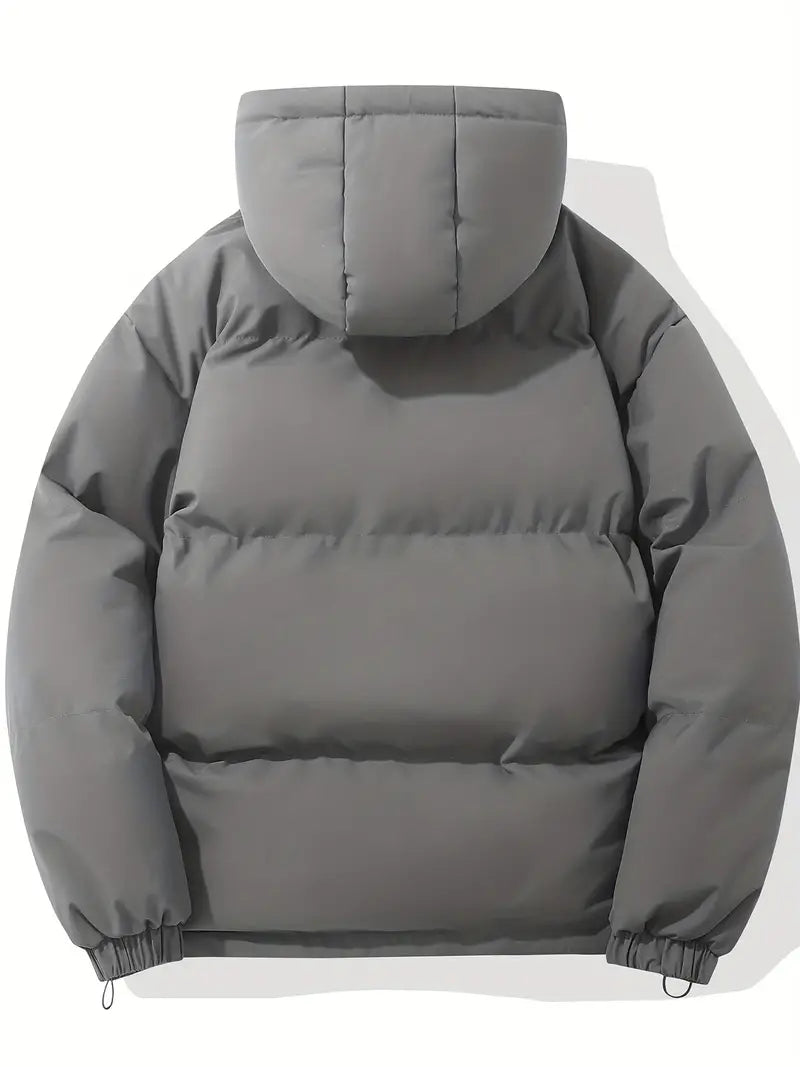 Kort Dames Gewatteerd Jack met Hoge Kraag | Puffer Jacket met Capuchon