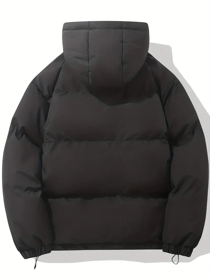Kort Dames Gewatteerd Jack met Hoge Kraag | Puffer Jacket met Capuchon