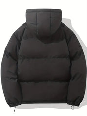 Kort Dames Gewatteerd Jack met Hoge Kraag | Puffer Jacket met Capuchon