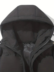 Kort Dames Gewatteerd Jack met Hoge Kraag | Puffer Jacket met Capuchon