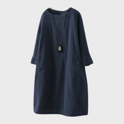 Dames zomerjurk met lange mouwen