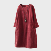 Dames zomerjurk met lange mouwen