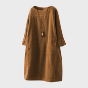 Dames zomerjurk met lange mouwen