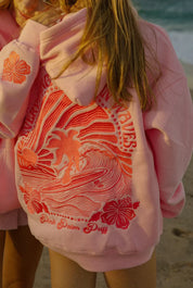 Oversized hoodie dames | Comfortabele hoodie met print op de rug