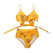 Dames bikini set met hoge taille en verschillende prints