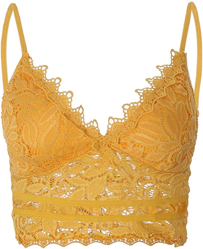Women's mesh top with spaghetti straps and lace
