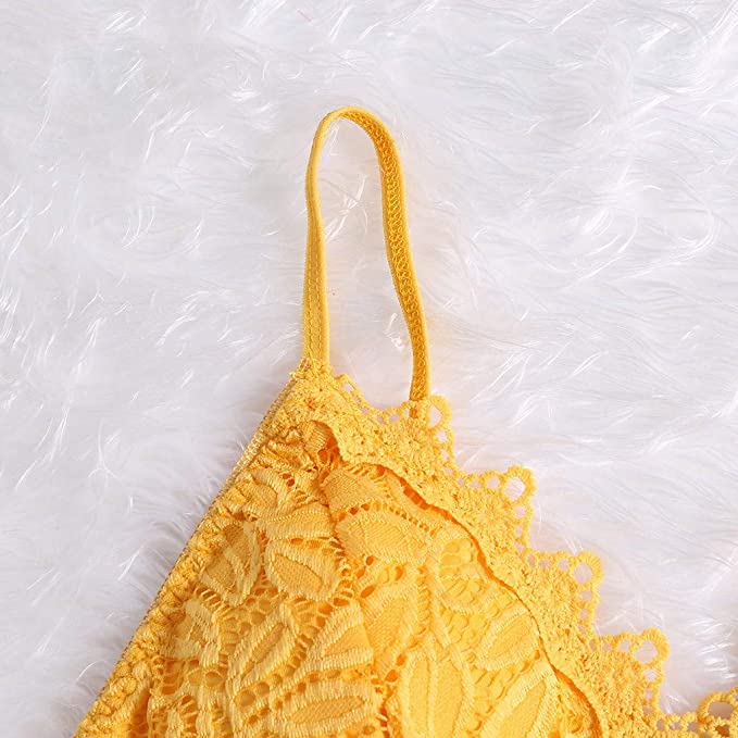 Women's mesh top with spaghetti straps and lace
