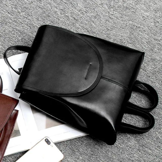 Dames schoudertas leerlook | Elegante en praktische handtas