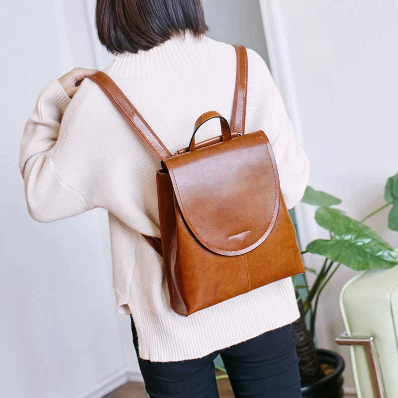 Dames schoudertas leerlook | Elegante en praktische handtas