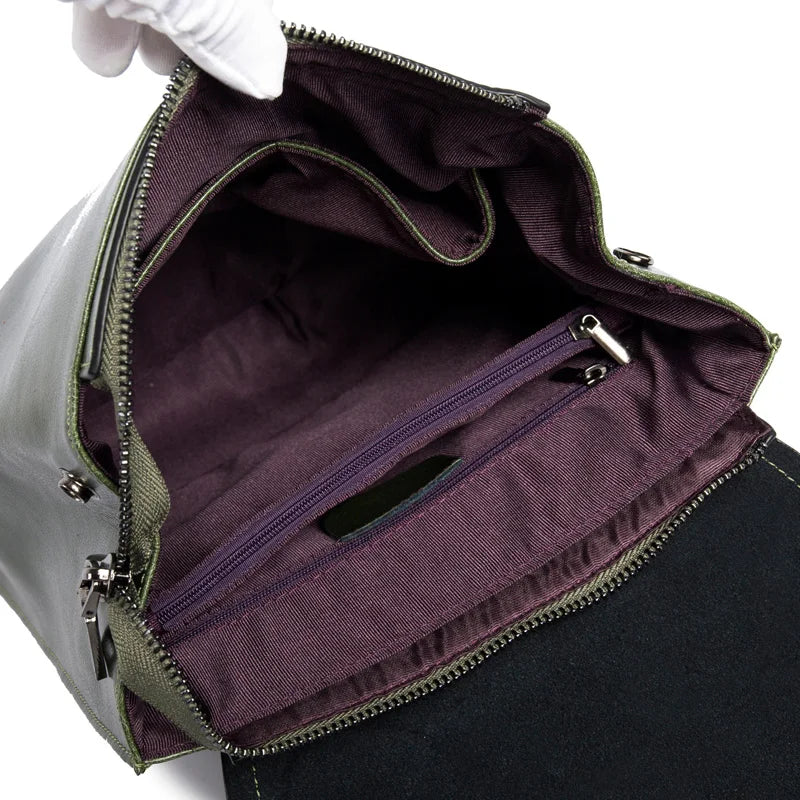 Dames schoudertas leerlook | Elegante en praktische handtas