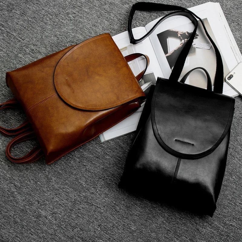 Dames schoudertas leerlook | Elegante en praktische handtas