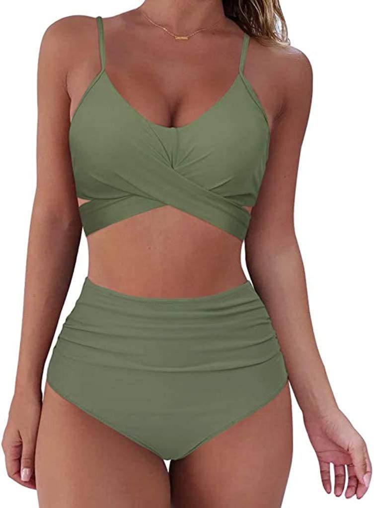 Dames bikini set met hoge taille en verschillende prints