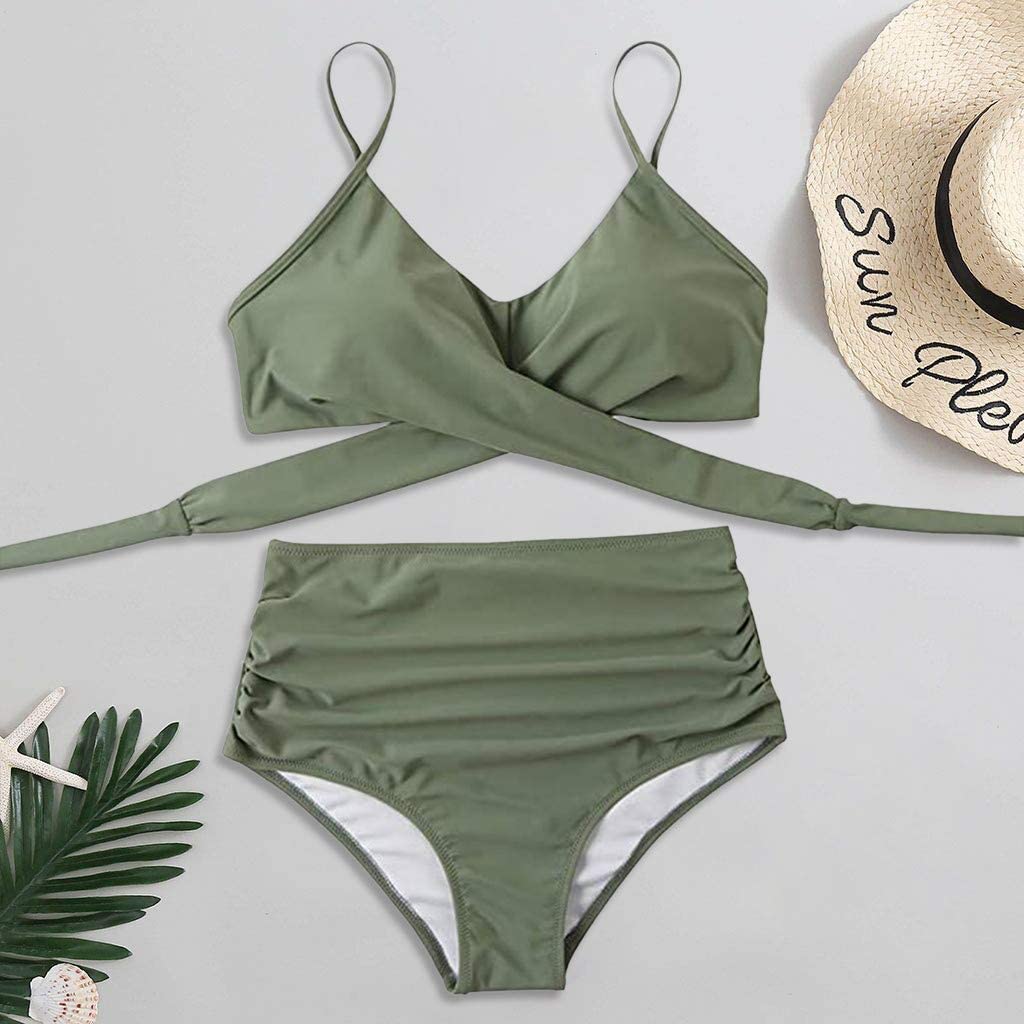 Dames bikini set met hoge taille en verschillende prints