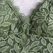 Women's mesh top with spaghetti straps and lace