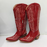 Dames Hoge Cowboy Laarzen met Borduurwerk | Western Boots