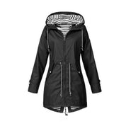 Dames regenjas met capuchon | Lichtgewicht wind- en waterdicht jack